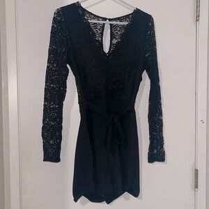 Iris Black fancy short dress